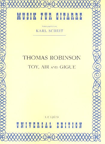 Toy, Air and Gigue&nbsp;&nbsp;for guitar&nbsp;&nbsp;
