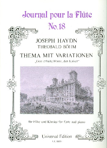 Thema mit Variationen&nbsp;&nbsp;Gott erhalte Franz den Kaiser&nbsp;&nbsp;für Flöte und Klavier