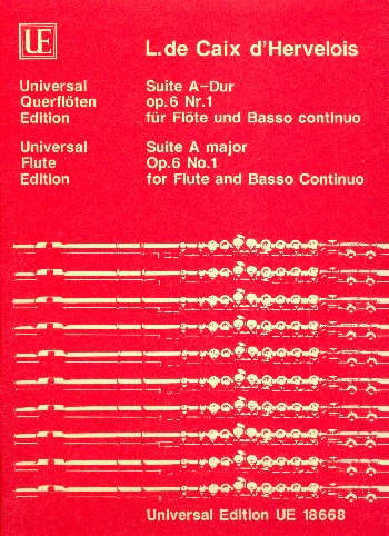 Suite A-Dur op.6,1  für Flöte und Bc  