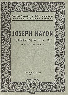 Sinfonie D-Dur Nr.10 Hob.I:10 für&nbsp;&nbsp;Orchester,  Studienpartitur&nbsp;&nbsp;