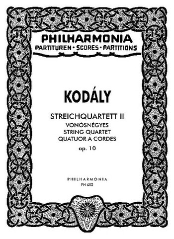 Streichquartett Es-Dur Nr.2 op.10&nbsp;&nbsp;&nbsp;&nbsp;Studienpartitur