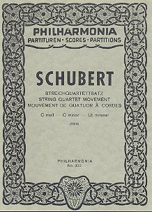 Streichquartettsatz c-Moll D703&nbsp;&nbsp;Studienpartitur&nbsp;&nbsp;