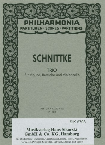 Trio&nbsp;&nbsp;für Streichtrio&nbsp;&nbsp;Studienpartitur