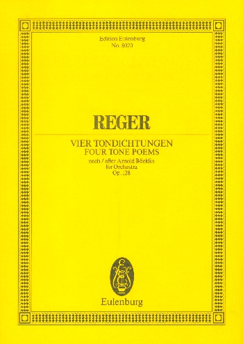 4 Tondichtungen nach Arnold Böcklin op.128  für Orchester  Studienpartitur