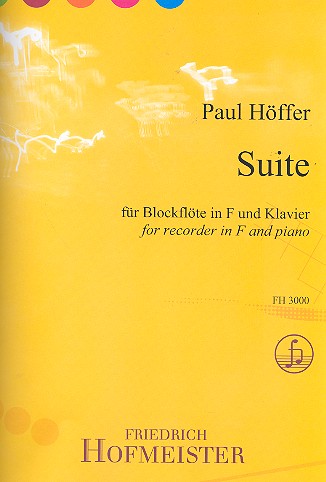 Suite für Blockflöte in F und Klavier    