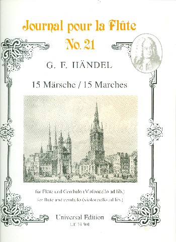 15 Märsche für Flöte und  Cembalo (Violoncello ad lib.)  