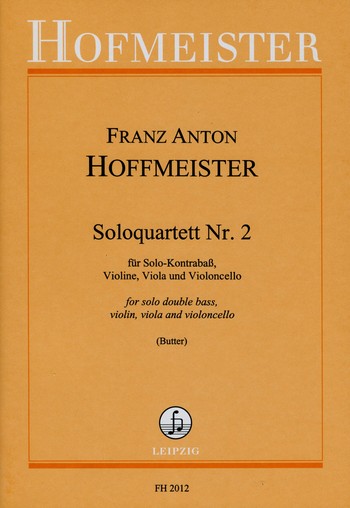 Soloquartett Nr.2&nbsp;&nbsp;für Kontrabass, Violine, Violine, Viola und Violoncello&nbsp;&nbsp;Partitur und Stimmen