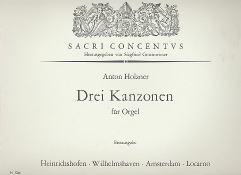 3 Kanzonen  für Orgel  