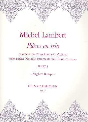 24 Stücke Band 1 für 2 Blockfloeten  oder andere Melodieinstrumente und Bc  