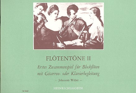 Flötentöne Band 2 Erstes&nbsp;&nbsp;Zusammenspiel für 2 Blockflöten&nbsp;&nbsp;(SS/SA/AT) und Gitarre (Klavier)