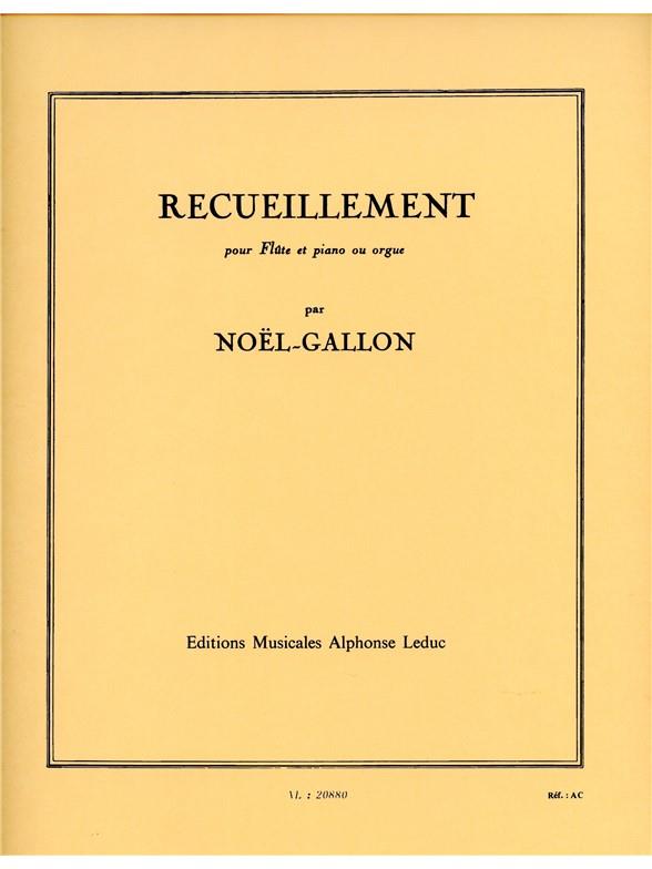 Recuiellement pour flûte&nbsp;&nbsp;et piano (orgue)&nbsp;&nbsp;