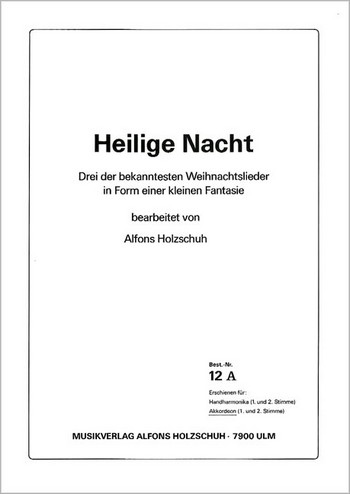 Heilige Nacht Fantasie  für Akkordeon  