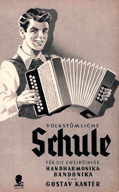 Volkstümliche Schule&nbsp;&nbsp;für zweireihige Handharmonika ohne Hilfs- und Gleichton&nbsp;&nbsp;Wiener-deutsche Art