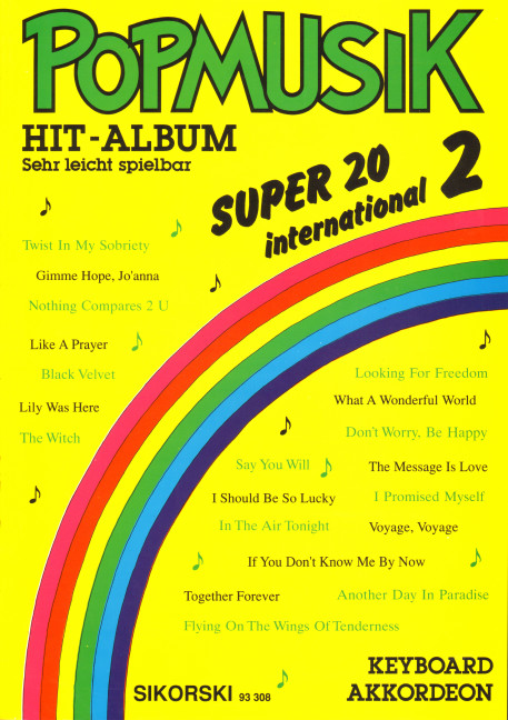 Popmusik Hit-Album Super 20:&nbsp;&nbsp;International 2&nbsp;&nbsp;