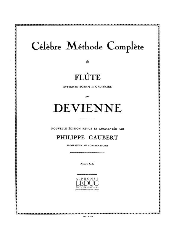 Célèbre Méthode Complète  de flûte vol.1  Système Boehm et ordinaire