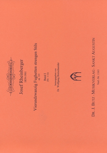 24 Fughetten strengen Stils op.123 Band 1 (Nr.1-12)  für Orgel  