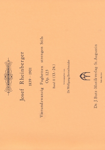 24 Fughetten strengen Stils op.123 Band 2 (Nr.13-24)  für Orgel  