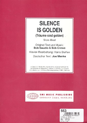 Silence is golden:  für Gesang und Klavier  