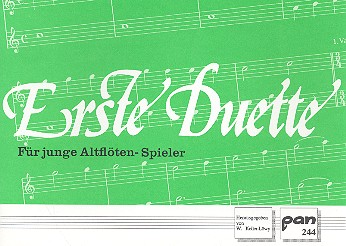 Erste Duette für junge Altflötenspieler&nbsp;&nbsp;für 2 Altblockflöten&nbsp;&nbsp;