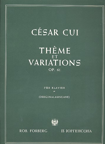 Thème et variations op.61  für Klavier  