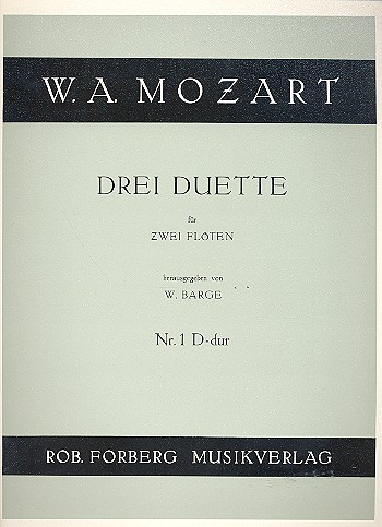Duett D-Dur Nr.1 für 2 Flöten    