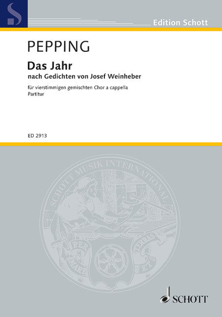 Das Jahr  für gemischten Chor (SATB)  