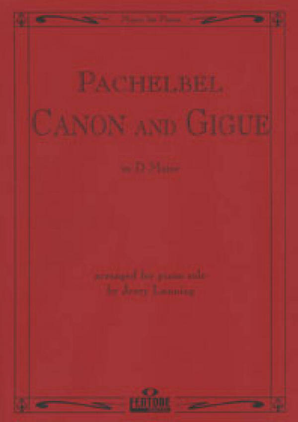 Canon and Gigue D major  for piano  