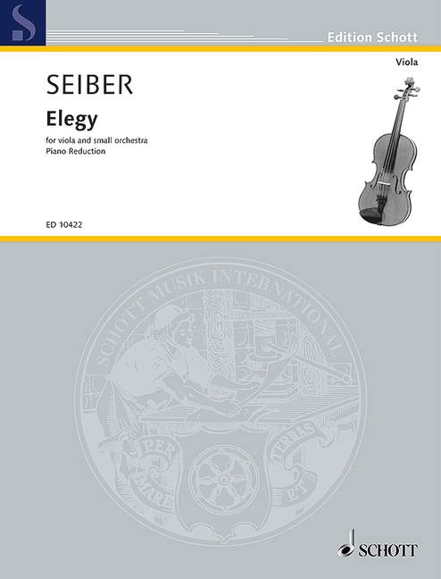 Elegy&nbsp;&nbsp;for solo viola and small orchestra&nbsp;&nbsp;arranged for viola and piano (Stimmen)