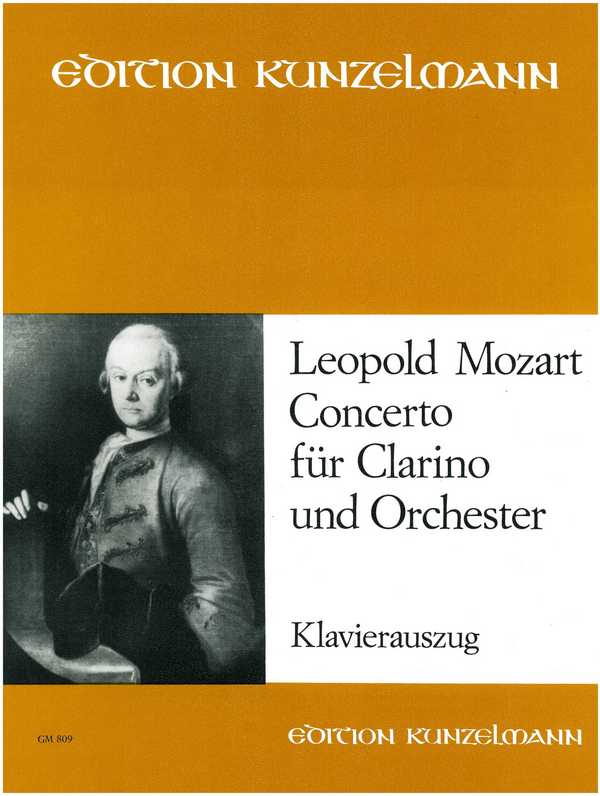 Concerto D-Dur  für Clarino und Orchester  Klavierauszug mit Solo-Stimme Clarino (Trompete)