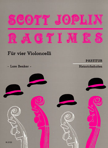 Ragtimes  für 4 Violoncelli  Partitur und Stimmen