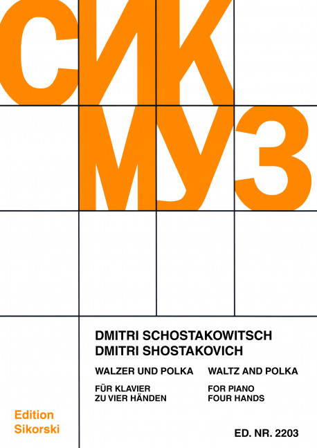Walzer und Polka&nbsp;&nbsp;für Klavier zu 4 Händen&nbsp;&nbsp;