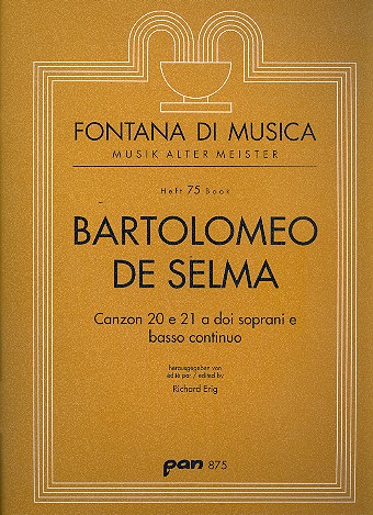 Canzon 20 e 21 a doi soprani e basso continuo&nbsp;&nbsp;&nbsp;&nbsp;Partitur und Stimmen