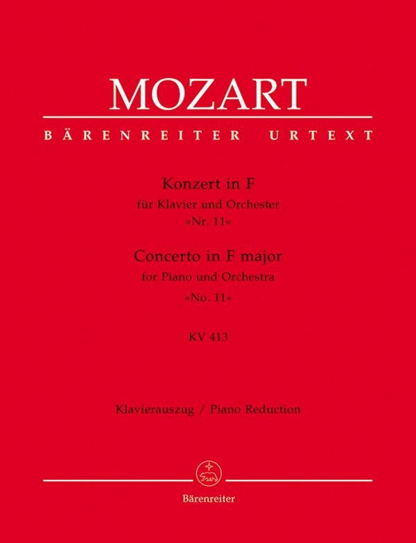 Konzert F-Dur KV413 &nbsp;&nbsp;für Klavier und Orchester&nbsp;&nbsp;für 2 Klaviere