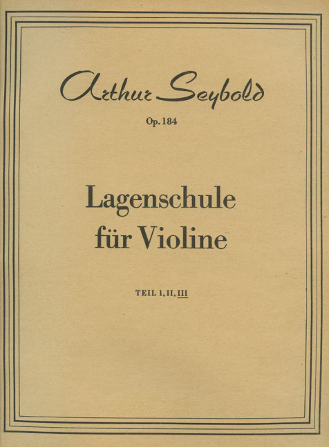 Lagenschule op.184 Band 3&nbsp;&nbsp;für Violine&nbsp;&nbsp;