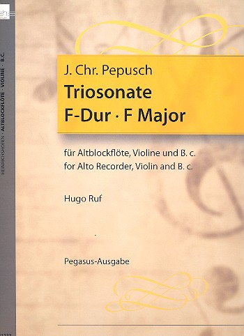 Triosonate F-Dur &nbsp;&nbsp;für Altblockflöte, Violine und Bc&nbsp;&nbsp;