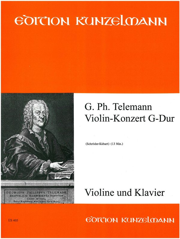 Konzert G-Dur&nbsp;&nbsp;für Violine und Orchester&nbsp;&nbsp;für Violine und Klavier