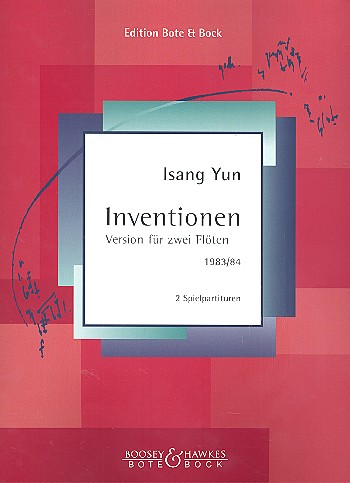 Inventionen Version (1983/1984)  für 2 Flöten  2 Spielpartituren