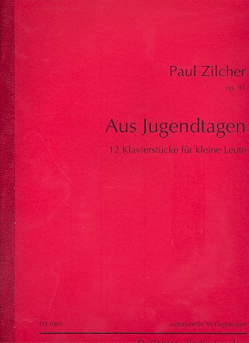 Aus Jugendtagen op.91  12 leichte Klavierstücke  Verlagskopie