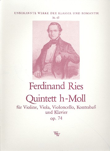 Quintett h-Moll op.74  für Violine, Viola, Violoncello, Kontrabass und Klavier  