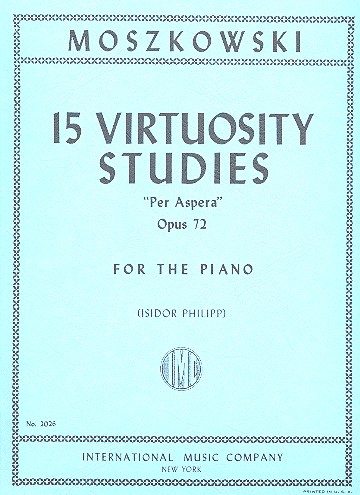 15 Virtuosity Studies op.72  for piano  