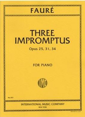 3 Impromptus op.25, 31, 34  for piano  