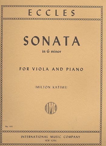 Sonata g minor  for viola and piano  