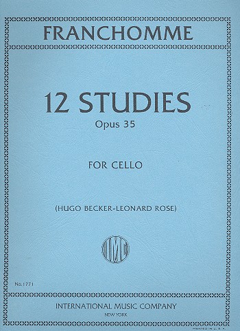 12 Studies op.35  for cello solo  