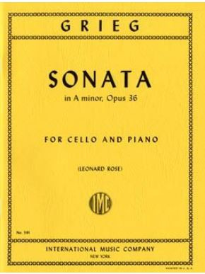 Sonata a major op.36&nbsp;&nbsp;for cello and piano&nbsp;&nbsp;ROSE, LEONARD, ED.