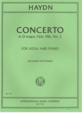 Concerto d major  for viola and piano  SPITZNER, ALFRED, ED.