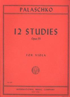 12 Studies op.55  for viola solo  