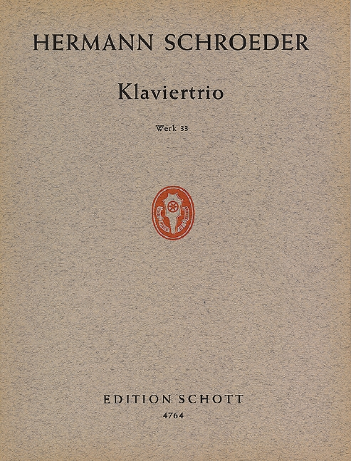 Klavier-Trio op. 33&nbsp;&nbsp;für Klaviertrio&nbsp;&nbsp;Stimmensatz