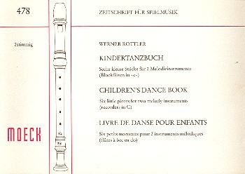 Kindertanzbuch 6 kleine Stücke  für 2 Blockflöten in C  