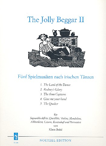The Jolly Beggar 2  für Sopranblockflöte, Querflöte, violine, Mandoline, Akkordeon, Gitarre, Kb und Perc.  Stimmen