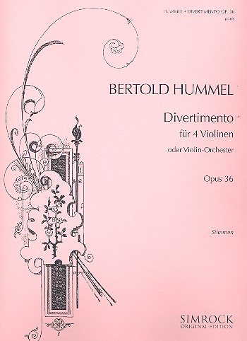 Divertimento op.36&nbsp;&nbsp;für 4 Violinen&nbsp;&nbsp;Stimmen